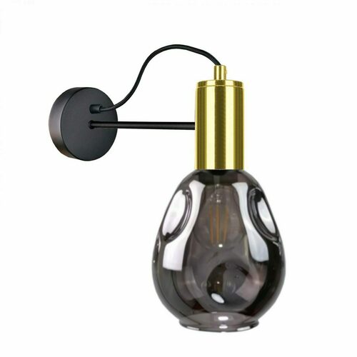 Check Wall lamp 1xE27 KARI BLACK / GOLD