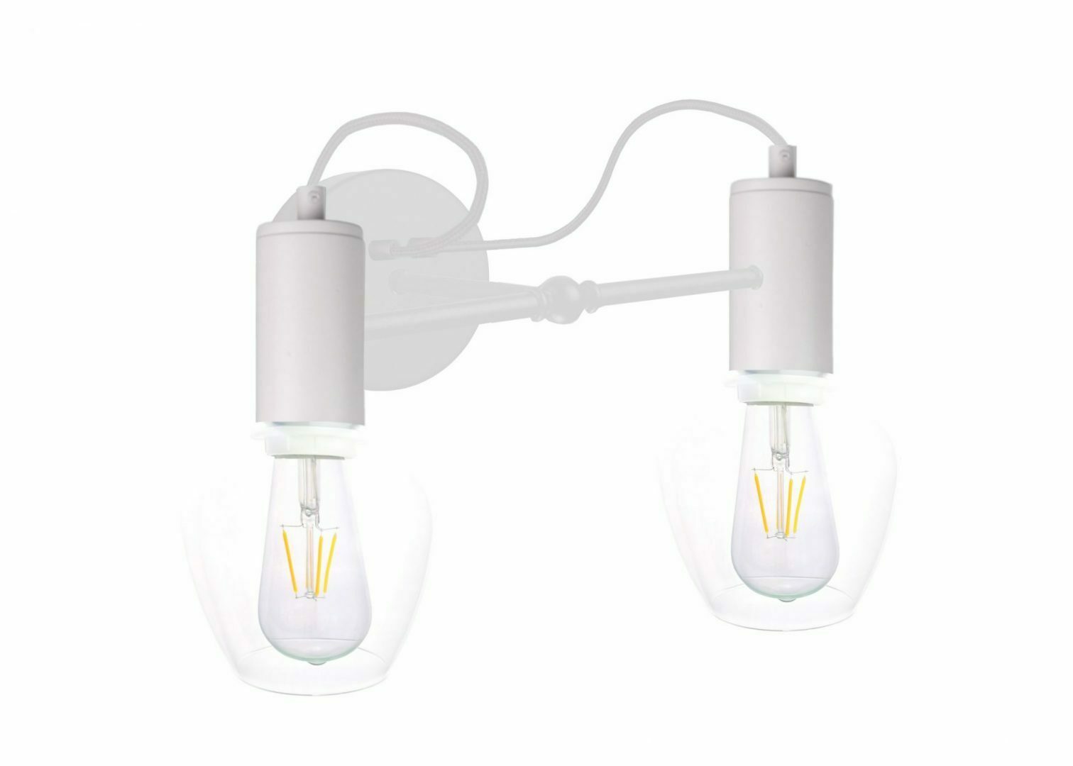 Wall lamp 2xE27 MAYA WHITE