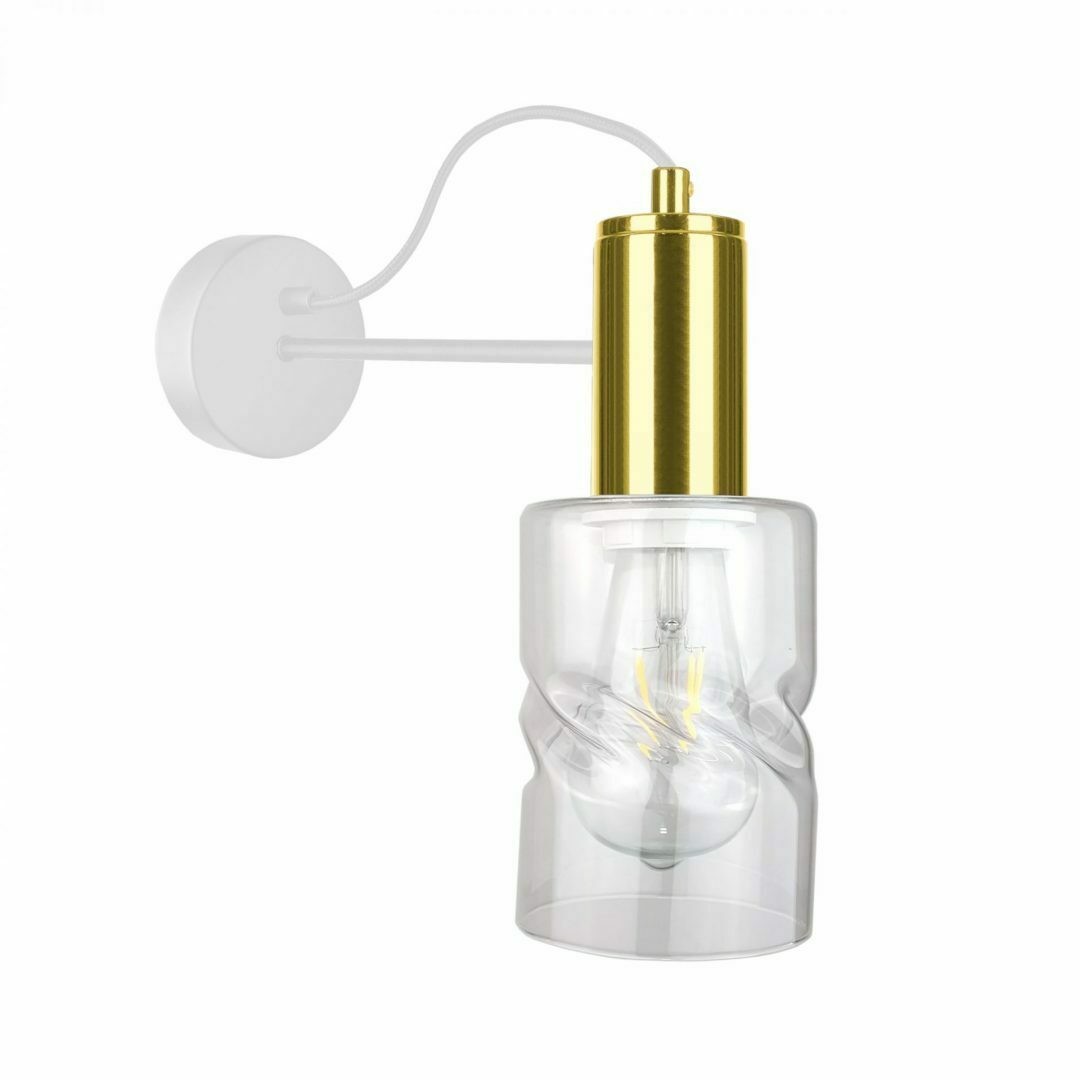 Wall lamp 1xE27 INGER WHITE / GOLD