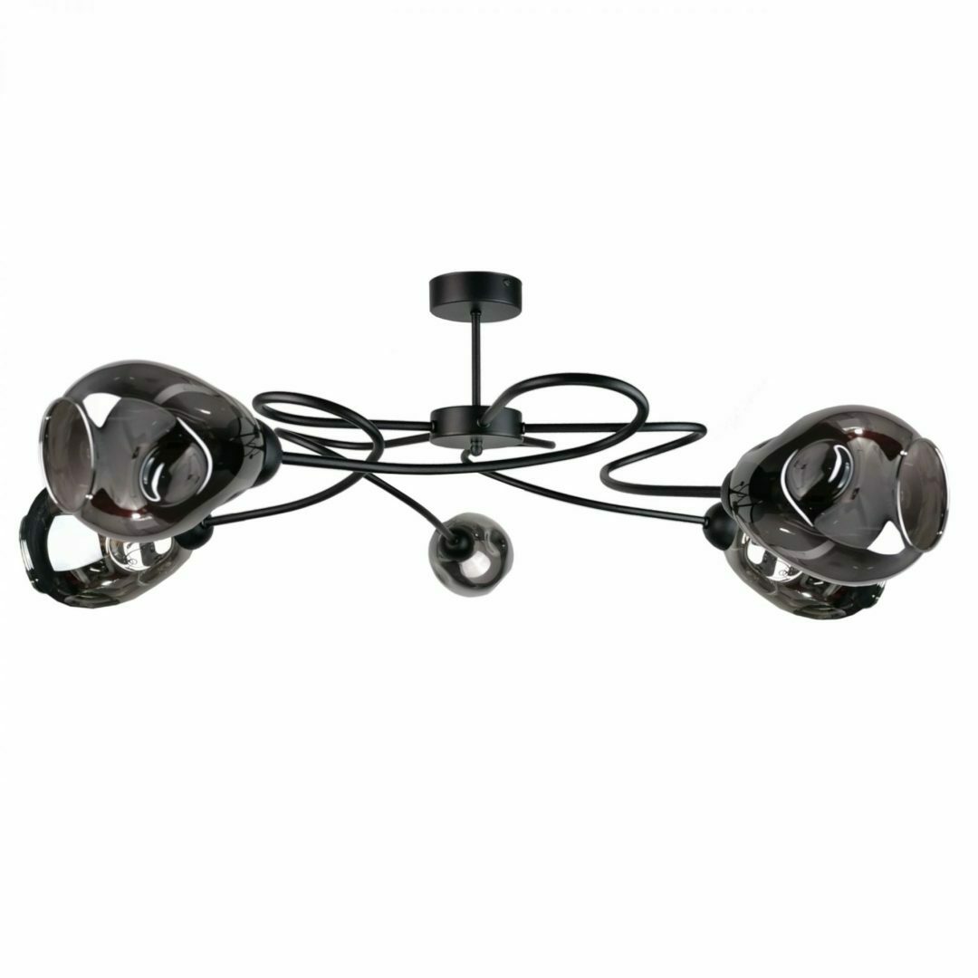 Ceiling lamp 5xE27 ZAHRA BLACK