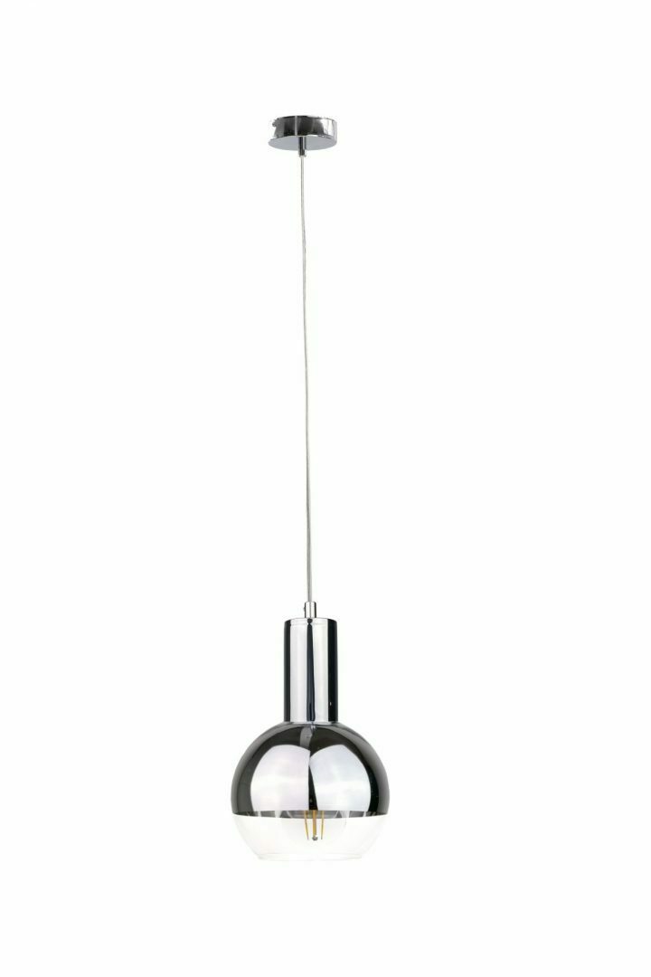 Hanging lamp 1xE27 ICE SILVER