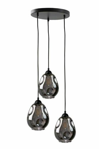 Check Hanging lamp 3xE27 LOKI BLACK