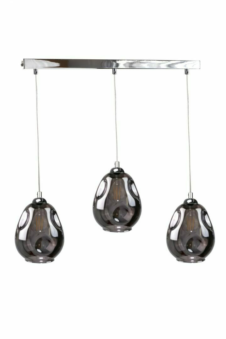 Hanging lamp 3xE27 LOKI SILVER