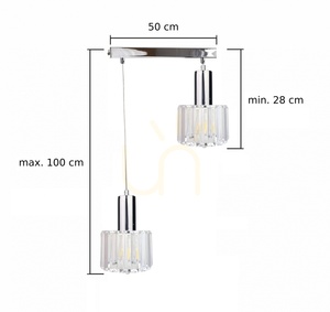Hanging lamp 2xE27 DECO small 2