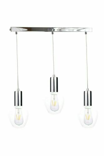 Check Hanging lamp 3xE27 VERRE SILVER