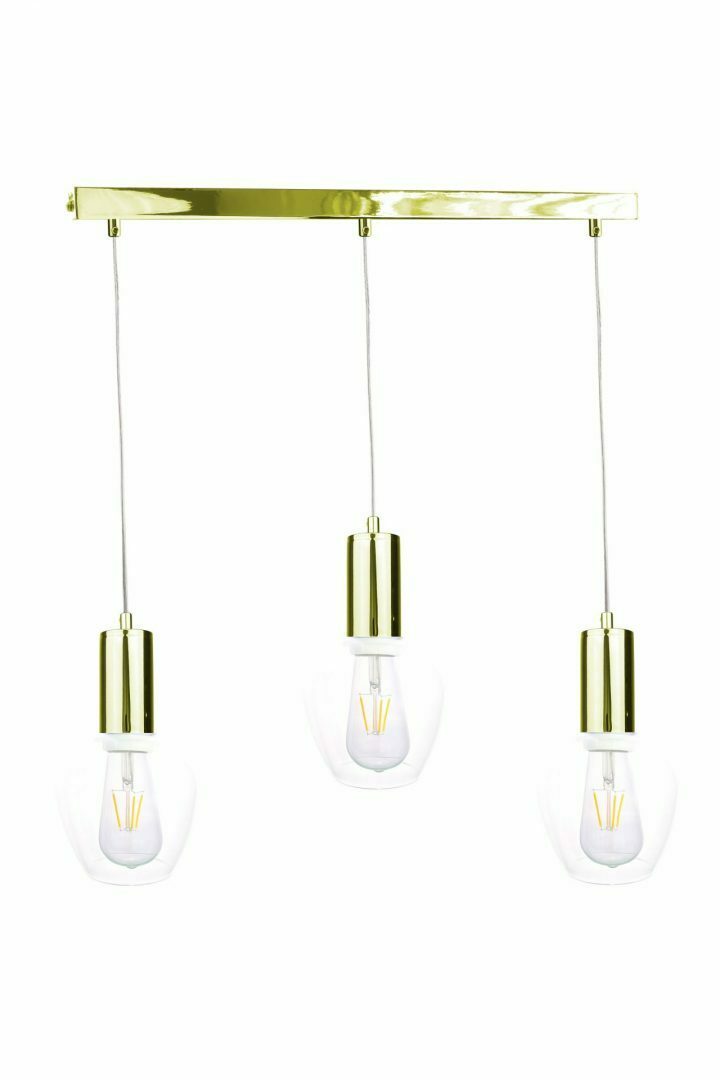 Hanging lamp 3xE27 VERRE GOLD