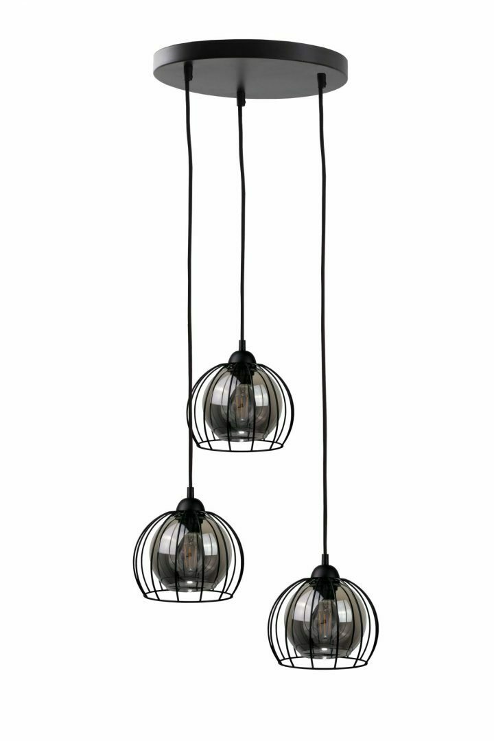 Hanging lamp 3xE27 SOLO BLACK