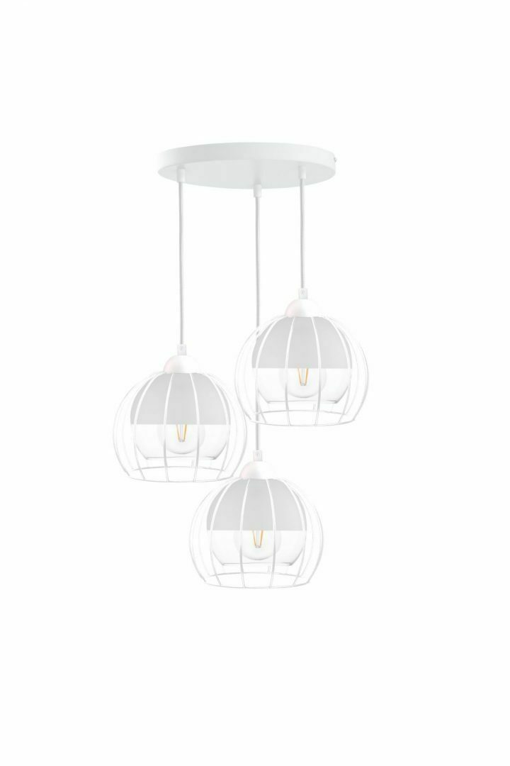 Hanging lamp 3xE27 SOLO WHITE
