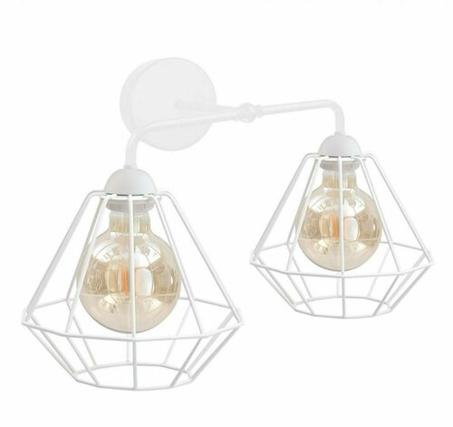 Check Keter Lighting FOSKAL 1413 white wall light, 2×E27, 46 cm