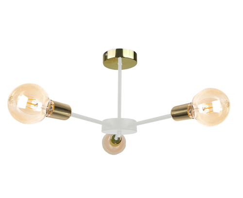 Check SUN WHITE/GOLD 1458 3xE27 ceiling light