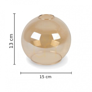 Keter Lighting AMBRE WOOD 2020 pendant light, 60 cm, 3×E27, honey-coloured glass small 3