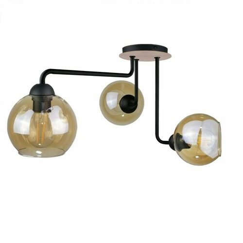 Check Ceiling lamp 3xE27 MONDE WOOD