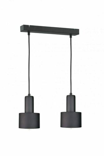 Check Keter Lighting Luce Black 2060 pendant light, black, 2×E27, 50 cm