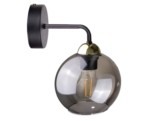 Check Wall lamp 1xE27 COSMO BLACK / GOLD