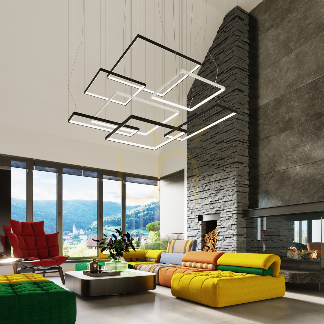 View Chandelier NELYA L white 4000K Thoro Chandelier NELYA L white 4000K Thoro