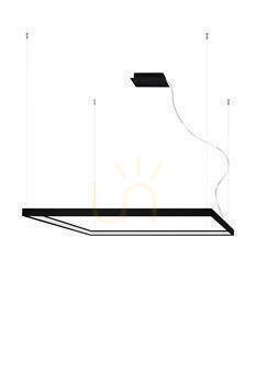Chandelier NELYA L black 4000K Thoro