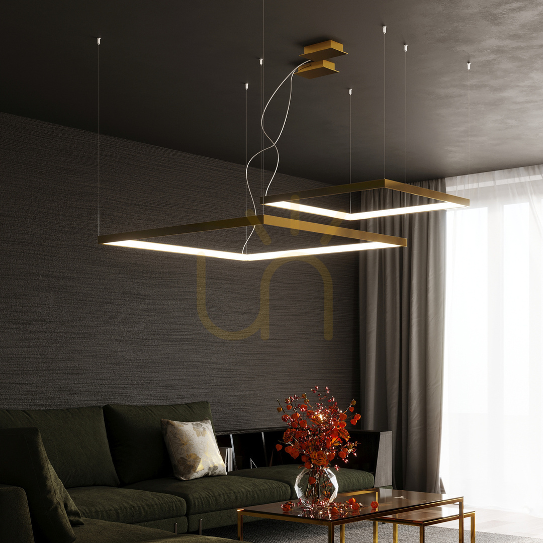 Preview Chandelier NELYA L golden 4000K Thoro Chandelier NELYA L golden 4000K Thoro
