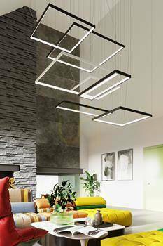 Show Chandelier TUULA M black 4000K Thoro Chandelier TUULA M black 4000K Thoro
