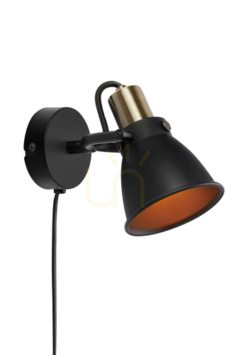 Check Wall Light Markslojd Alton Black Metal 1-Light 107856
