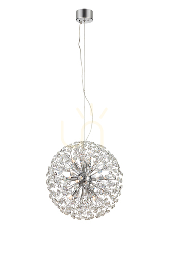 Check Pendant Light Markslojd Bolid 9-Light Chrome Crystal 50 cm 108101