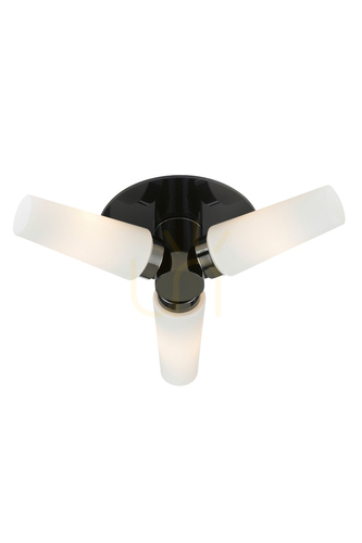 Check Ceiling Lamp Markslojd Brastad 3-Light IP44 Black White 39 cm 107618