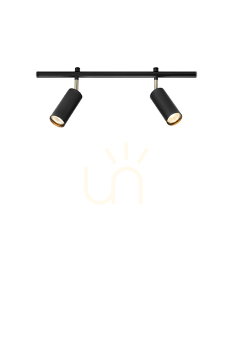 Check Plafondspot Markslojd Expand 2-lichts zwart metaal 52 cm GU10 107970