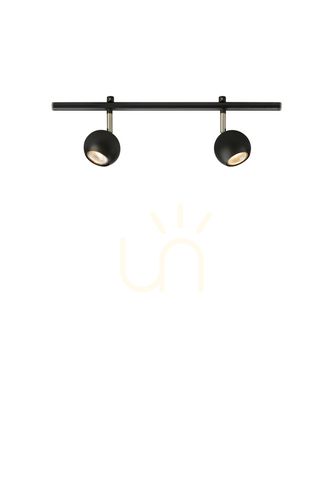 Check Plafondspot Markslojd Expand 2L GU10 zwart 50 cm 107971