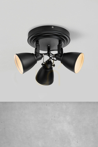 Ceiling Lamp Markslojd FJALLBACKA 3-Light Black IP44 108081 small 1