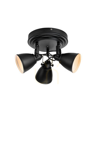Check Ceiling Lamp Markslojd FJALLBACKA 3-Light Black IP44 108081