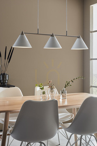 Pendant Light Markslojd Klint 3-Light White Steel 108075 1 Pendant Light Markslojd Klint 3-Light White Steel 108075 small 1
