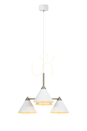 Check Pendant Light Markslojd KLINT 4-Light White Metal 57 cm 108077