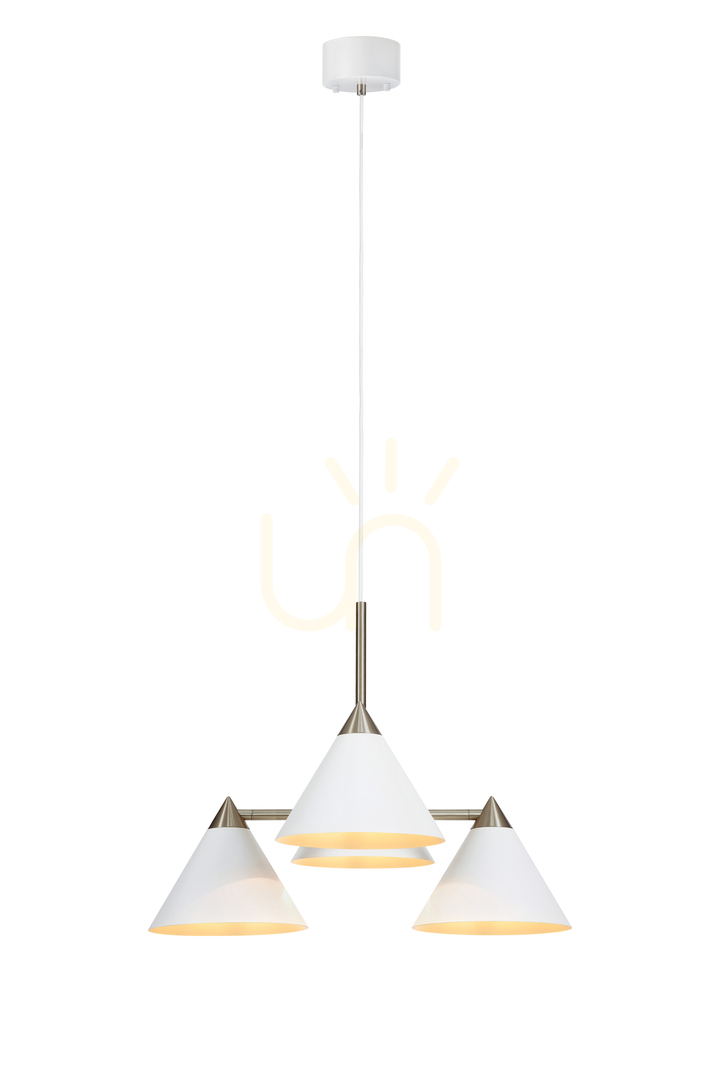 Pendant Light Markslojd KLINT 4-Light White Metal 57 cm 108077