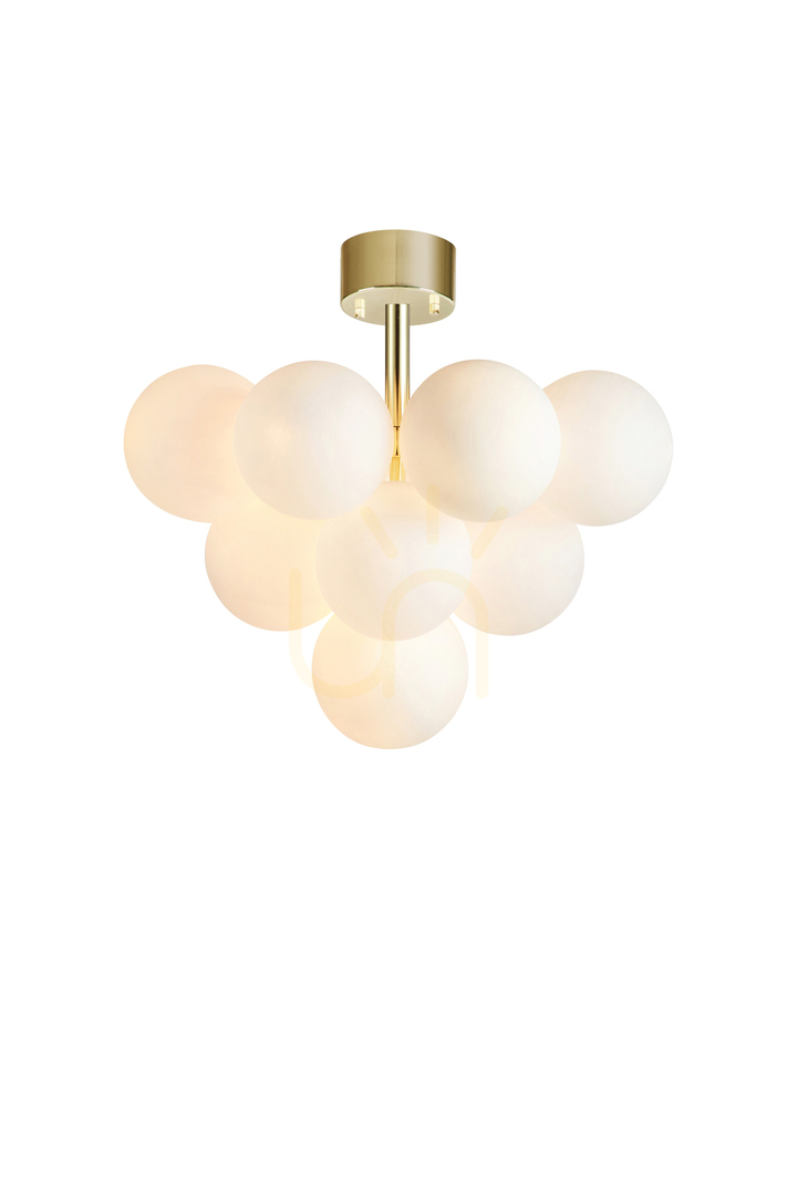 Plafond Markslojd MERLOT 13-lichts wit messing glas 56 cm 107912