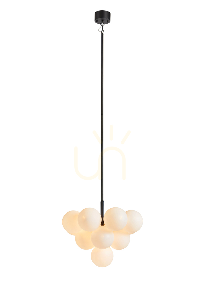 Pendant Light Markslojd MERLOT 13-Light Black White Glass 56 cm 107911