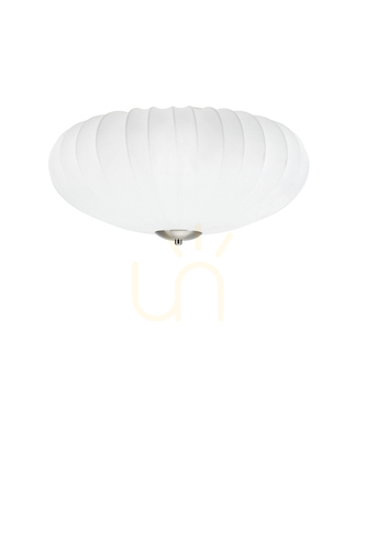 Check Plafond Markslojd Mist 3-Light White Textile Metal 55 cm 107939
