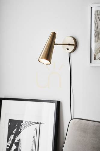 Check Wall Light Markslojd Peak Antique Metal 1-Light 107899