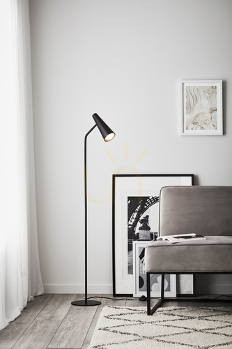 Check Floor Lamp Markslojd PEAK Black Metal 138 cm 107900