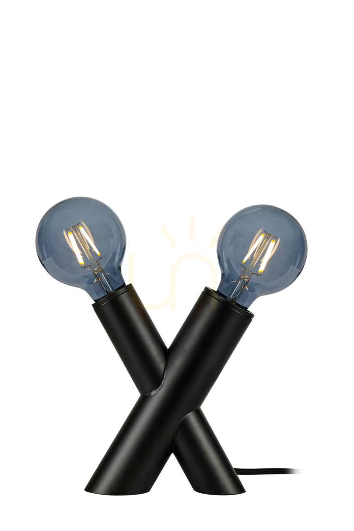 Table Lamp Markslojd Simul Black Metal 2-Light 108052