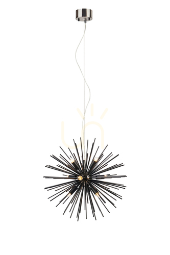 Check Pendant Light Markslojd Soleil 9-Light Black Metal 57 cm 108048