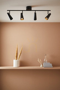Ceiling Lamp Markslojd Crest 4-Light Black Metal 108202 small 1