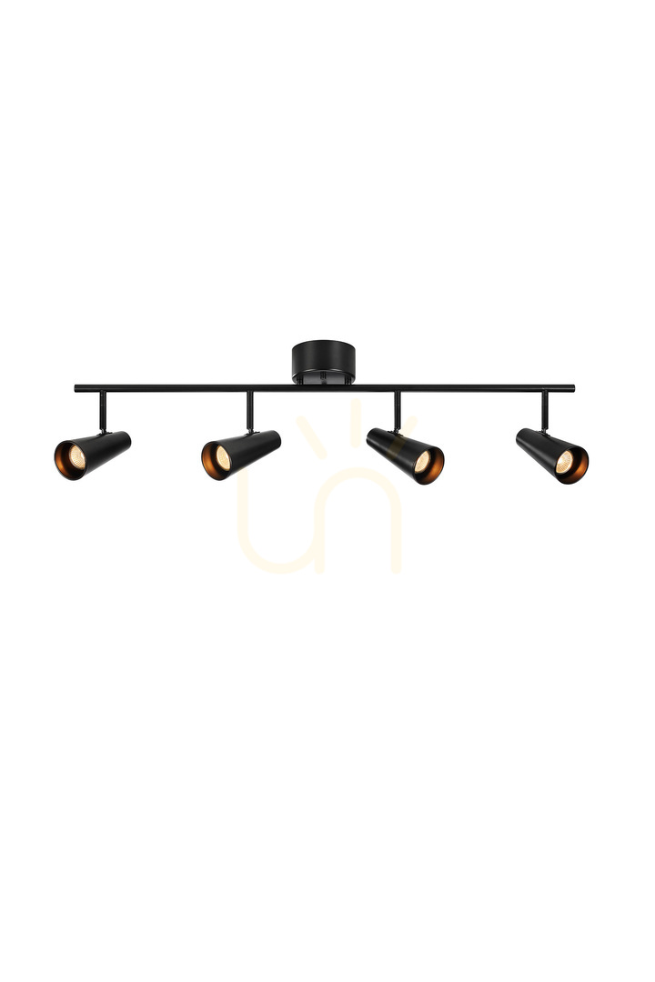 Ceiling Lamp Markslojd Crest 4-Light Black Metal 108202