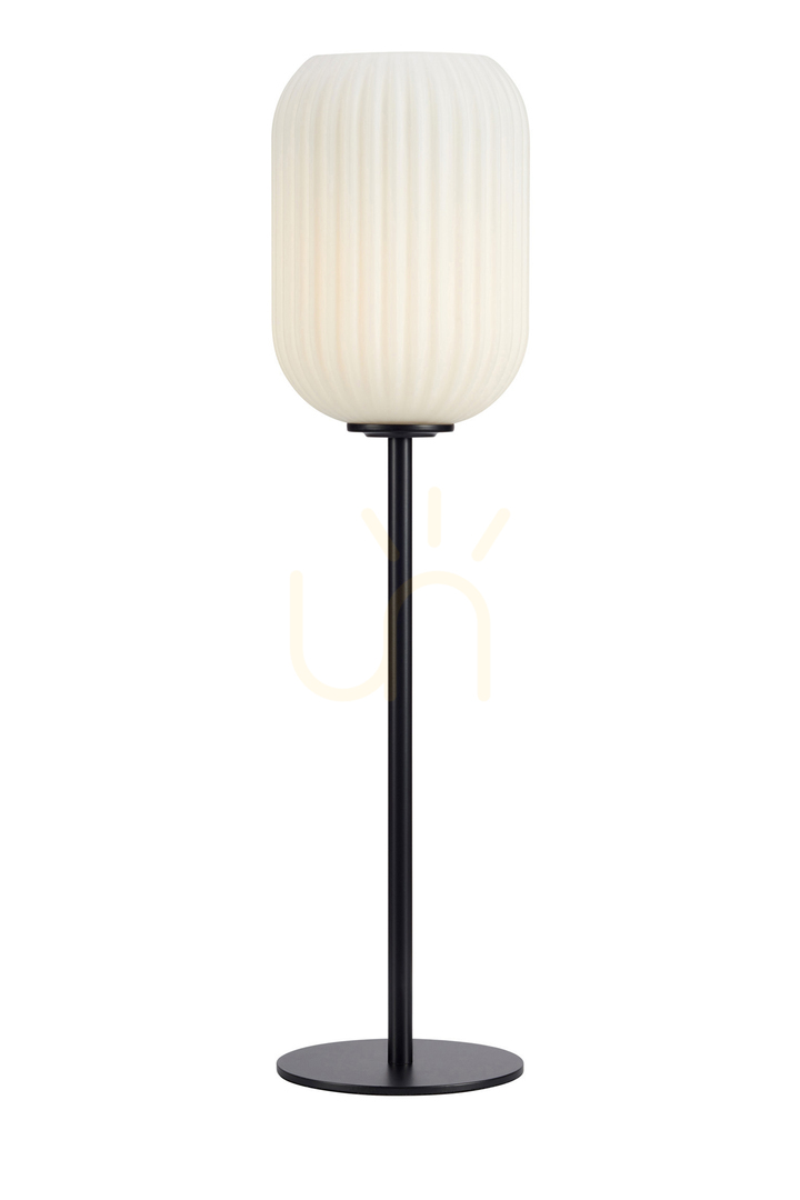 Table Lamp Markslojd Cava 108252 Black Metal White Glass 55 cm