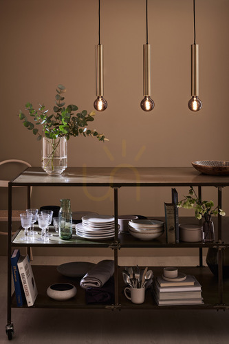 Check Pendant Light Markslojd Sencillo 3-Light Brass Metal 108261