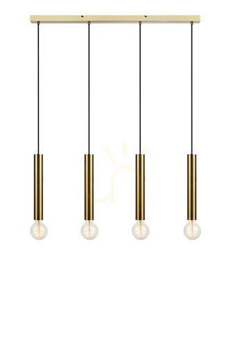 Check Pendant Light Markslojd Sencillo 4-Light Brass 108263