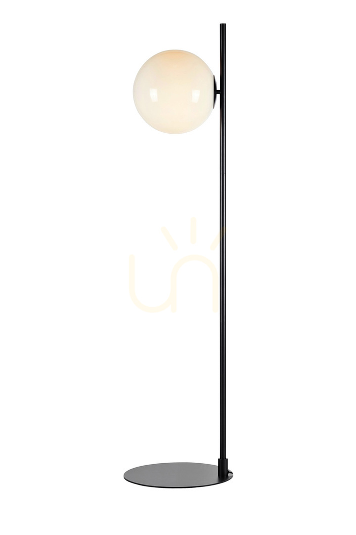 Floor Lamp Markslojd Dione 108273 Black White Metal Glass 134.5 cm