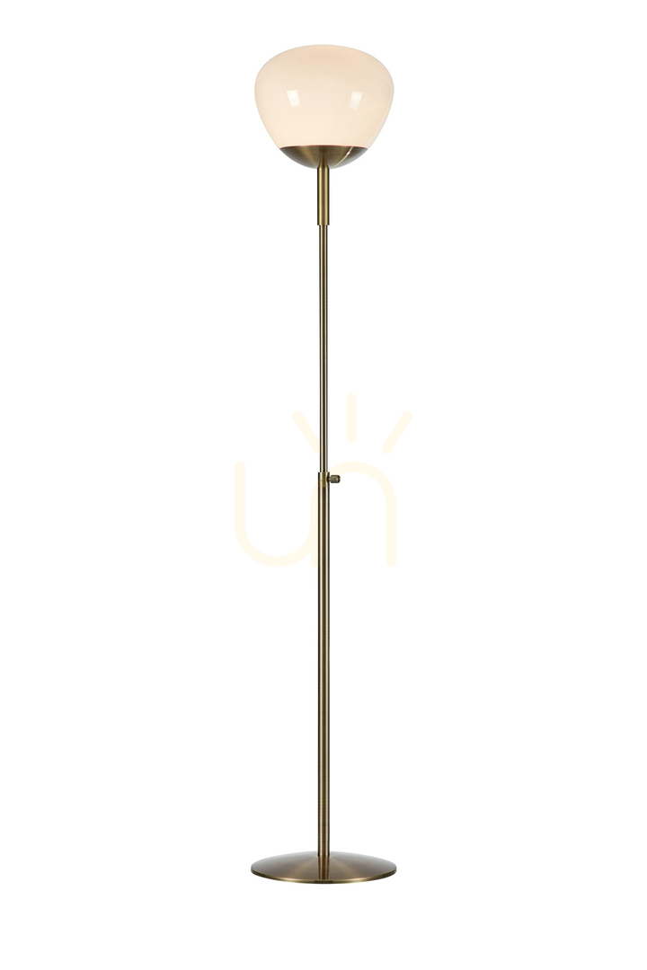 Floor Lamp Markslojd Rise 108277 Antique Metal White Glass 150 cm