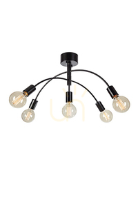Ceiling Light Markslojd Cygnus 5-Light Black Metal 70 cm 108284 small 0