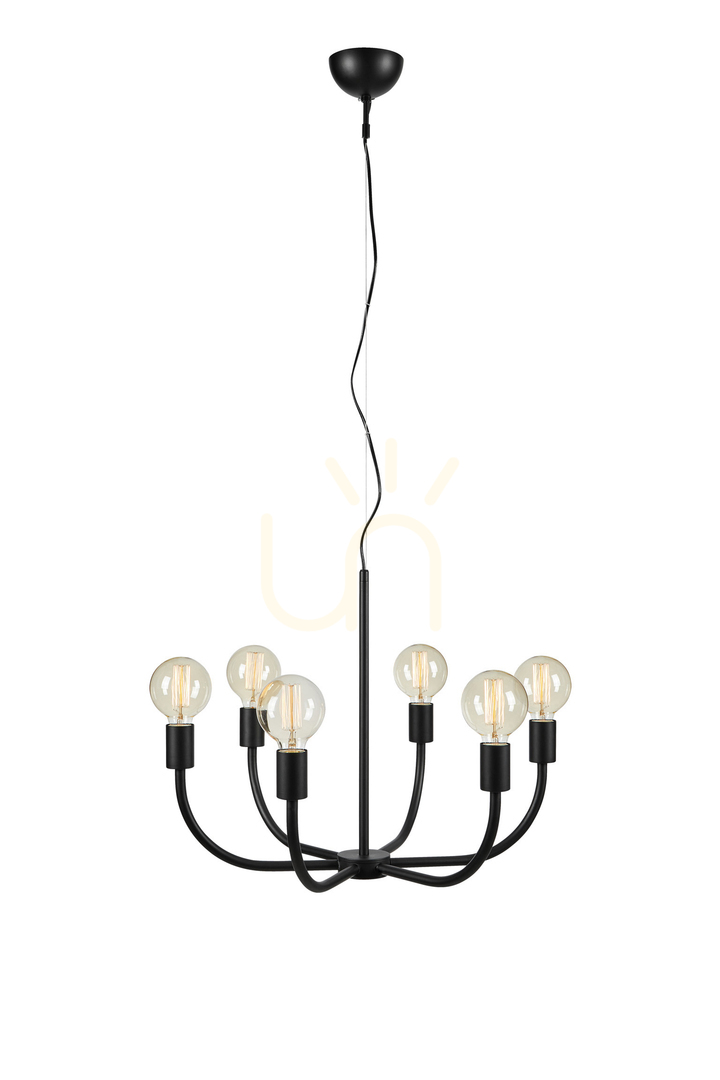 Pendant Light Markslojd Amistoso 6-Light Black Metal 108290