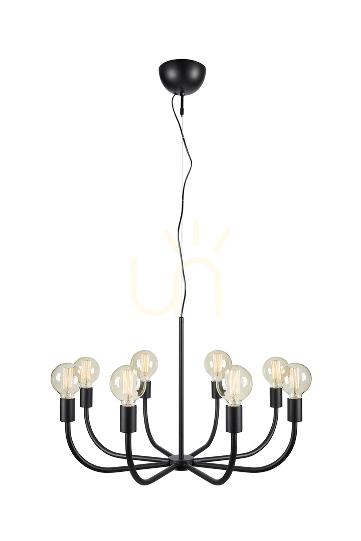 Pendant Light Markslojd Amistoso 8-Light Black Metal 108291