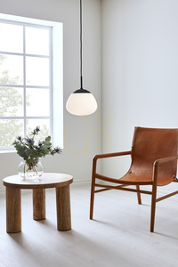 Pendant Light Markslojd RISE 108295 Black White Metal Glass 25 cm small 1